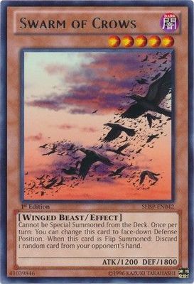 Swarm of Crows - SHSP-EN042 - Rare 1st Edition Shadow Specters 1st Edition Singles