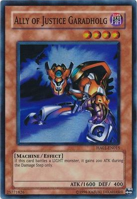 Ally of Justice Garadholg - HA01-EN015 - Super Rare Unlimited Hidden Arsenal 1 [HA01] Unlimited Singles