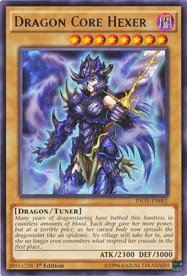 Dragon Core Hexer - INOV-EN001 - Rare 1st Edition Invasion Vengeance 1st Edition Singles