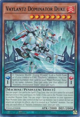 Vaylantz Dominator Duke - TAMA-EN008 - Rare 1st Edition Tactical Masters 1st Edition Singles