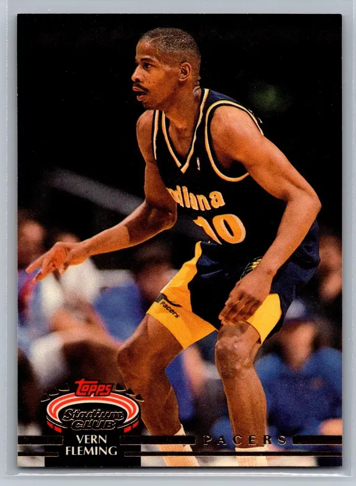 Vern Fleming 1992-93 Stadium Club BASKETBALL #186 Indiana Pacers