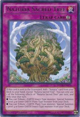 Naturia Sacred Tree - NECH-EN076 - Rare 1st Edition The New Challengers (NECH) 1st Edition Singles