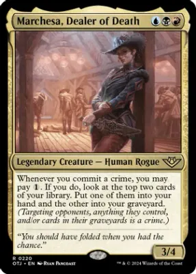 SJ Marchesa, Dealer of Death - Outlaws of Thunder Junction (OTJ)
Outlaws of Thunder Junction