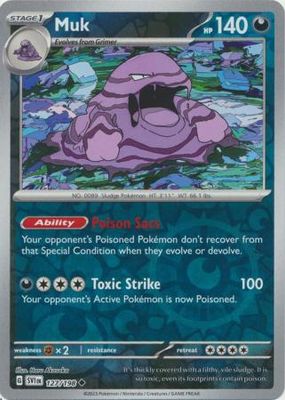 Muk - 127/198 - Uncommon Reverse Holo
Scarlet &amp; Violet (Base Set) Reverse Holo Singles