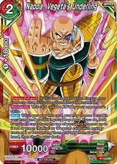 SH Nappa, Vegeta&#39;s Underling (Shop Tournament: Assault of Saiyans) - Promotion Cards (PR) Promotion Cards Foil