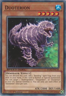 Duoterion - SGX2-ENC10 - Common 1st Edition
Speed Duel GX: Midterm Paradox Box Singles