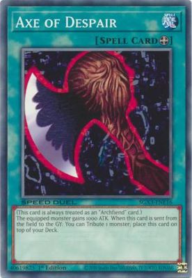 Axe of Despair - SGX3-ENE16 - Common 1st Edition Speed Duel GX: Duelists of Shadows Singles