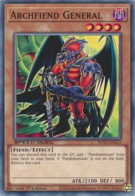 Archfiend General - SGX3-ENE12 - Common 1st Edition Speed Duel GX: Duelists of Shadows Singles