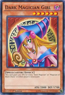 SJ Dark Magician Girl - LDK2-ENY11 - Common 1st Edition Legendary Decks II - Yugi