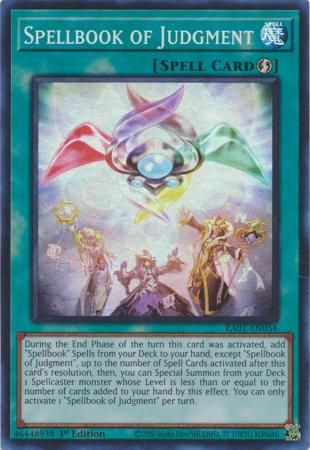Spellbook of Judgment - RA01-EN054 - Super Rare 25th Anniversary Rarity Collection Singles