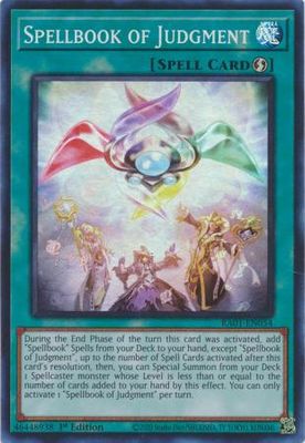 Spellbook of Judgment - RA01-EN054 - Super Rare 25th Anniversary Rarity Collection Singles