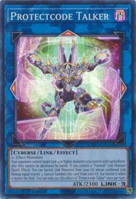 Protectcode Talker - CYAC-EN048 - Super Rare 1st Edition Cyberstorm Access 1st Edition Singles