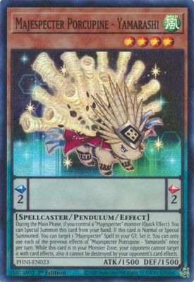 Majespecter Porcupine - Yamarashi - PHNI-EN023 - Super Rare 1st Edition
Phantom Nightmare 1st Edition Singles (Espanol)