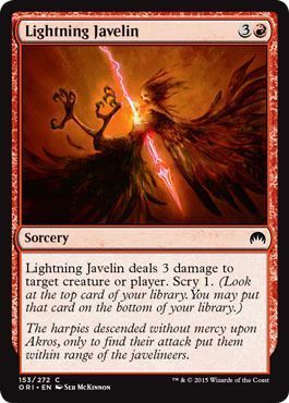 Lightning Javelin 153/272
Magic Origins Singles(Español)