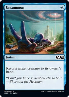 Unsummon 078/280 - Magic 2020 (M20) Singles