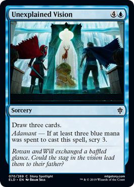 Unexplained Vision 070/269 Throne of Eldraine Singles
