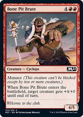 Bone Pit Brute 132/274 - Magic 2021 (M21) Singles (Español)