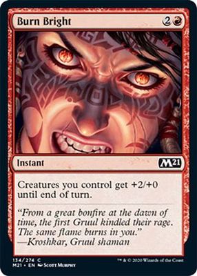 Burn Bright 134/274 - Magic 2021 (M21) Singles (Español)