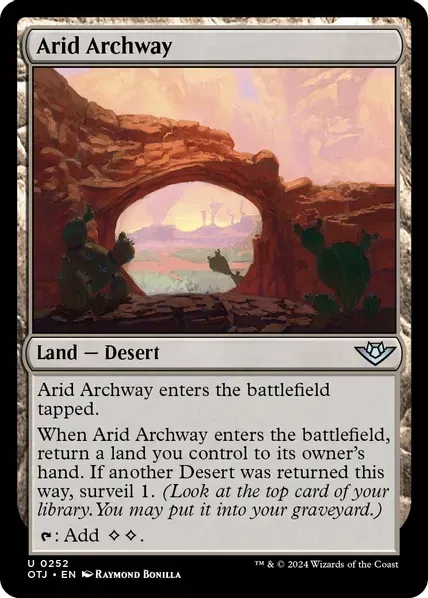 Arid Archway - Outlaws of Thunder Junction (OTJ)
Outlaws of Thunder Junction
