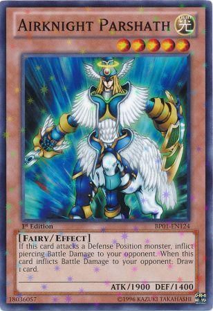 Airknight Parshath - BP01-EN124 - Starfoil Rare 1st Edition
Battle Pack: Epic Dawn 1st Edition Starfoil Singles