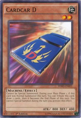 Cardcar D - HSRD-EN051 - Common 1st Edition
High-Speed Riders 1st Edition Singles