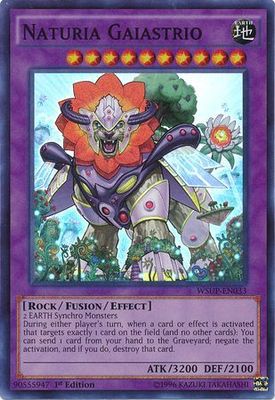 Naturia Gaiastrio - WSUP-EN033 - Super Rare 1st Edition YuGiOh World Superstars 1st Edition Singles