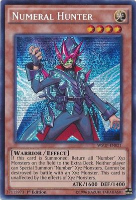 Numeral Hunter - WSUP-EN021 - Prismatic Secret Rare 1st Edition YuGiOh World Superstars 1st Edition Singles *Espanol*