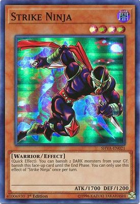 SJ Strike Ninja - SHVA-EN021 - Super Rare 1st Edition Shadows in Valhalla 1st Edition Singles