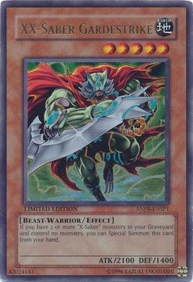 SJ XX-Saber Gardestrike - ANPR-ENSP1 - Ultra Rare
Yu-Gi-Oh! Promo Cards