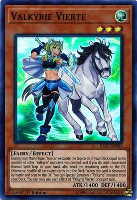 Valkyrie Vierte - SAST-EN089 - Super Rare 1st Edition Savage Strike 1st Edition Singles