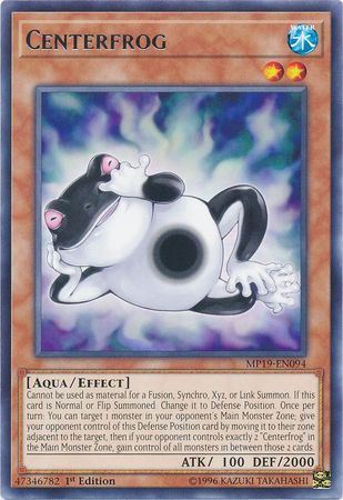 SH Centerfrog - MP19-EN094 - Rare 1st Edition Yu-Gi-Oh! 2019 Mega-Tins: Gold Sarcophagus Tin Mega Pack Singles