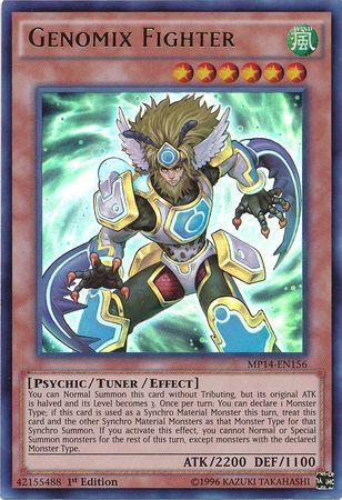 Genomix Fighter - MP14-EN156 - Ultra Rare 1st Edition Yu-Gi-Oh! 2014 Mega-Tins Singles