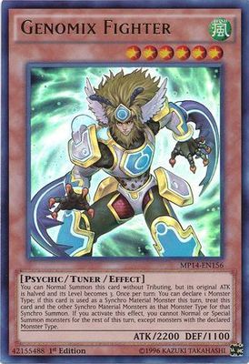 Genomix Fighter - MP14-EN156 - Ultra Rare 1st Edition Yu-Gi-Oh! 2014 Mega-Tins Singles
