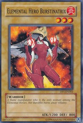 SJ Elemental Hero Burstinatrix - DP1-EN002 - Common Unlimited Duelist Pack: Jaden Yuki 1 Unlimited Singles