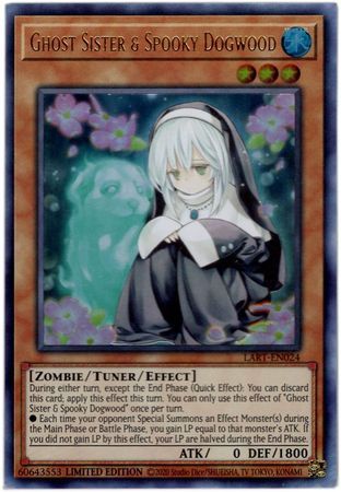 SJ Ghost Sister &amp; Spooky Dogwood - LART-EN024 - Ultra Rare Limited Edition The Lost Art Promotion *Espanol*