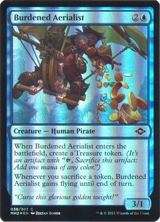 Burdened Aerialist 038/303 - Foil Modern Horizons 2 Foil Singles