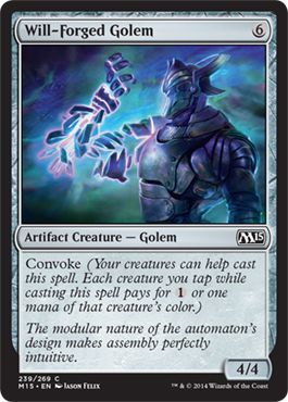 Will-Forged Golem 239/269
Magic 2015 (M15) Singles (Español)