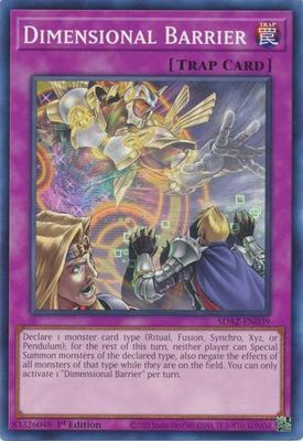 Dimensional Barrier - SDAZ-EN039 - Common 1st Edition Structure Deck: Albaz Strike 1st Edition Singles