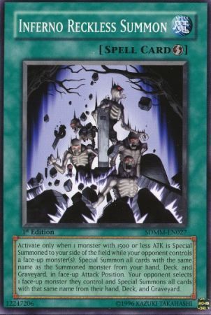 SJ Inferno Reckless Summon - SDMM-EN027 - Common 1st Edition Structure Deck: Machina Mayhem 1st Edition Singles