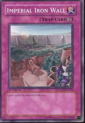 Imperial Iron Wall - SDZW-EN032 - Common 1st Edition Structure Deck: Zombie World 1st Edition Singles