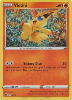 Victini - 5/15 - 2022 McDonald&#39;s Holo Promo
Pokemon McDonald&#39;s Promos (Espanol)