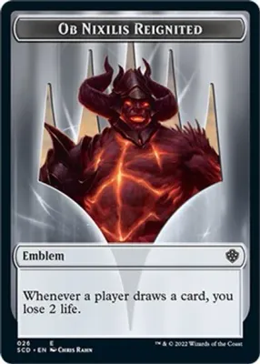 Emblem - Ob Nixilis Reignited Double-sided Token - Starter Commander Decks (SCD)
Starter Commander Decks (Español)