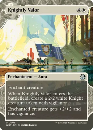 Knightly Valor 0008 - Wilds of Eldraine: Enchanting Tales (WOT) Wilds of Eldraine: Enchanting Tales