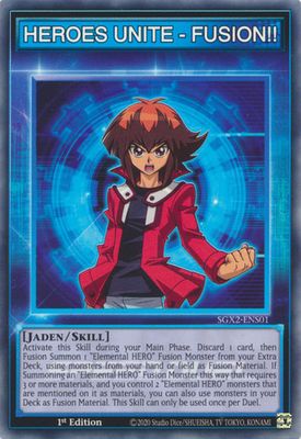 HEROES UNITE - FUSION!! - SGX2-ENS01 - Common 1st Edition
Speed Duel GX: Midterm Paradox Box Singles