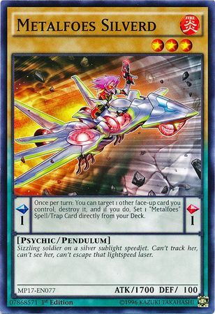 Metalfoes Silverd - MP17-EN077 - Common 1st Edition
2017 Mega-Tins 1st Edition Singles