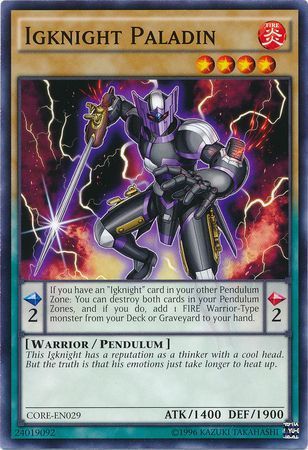 Igknight Paladin - CORE-EN029 - Common Unlimited
Clash of Rebellions Unlimited Singles