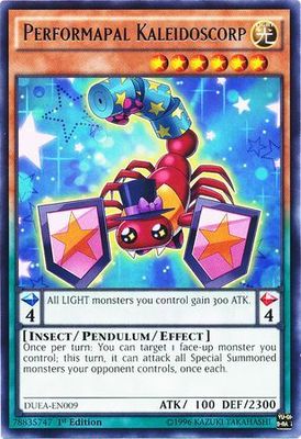 Performapal Kaleidoscorp - DUEA-EN009 - Rare 1st Edition Duelist Alliance 1st Edition Singles -español-