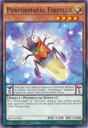 Performapal Fireflux - SHVI-EN005 - Common 1st Edition Shining Victories 1st Edition Singles