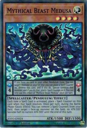 Mythical Beast Medusa - EXFO-EN024 - Super Rare 1st Edition Extreme Force [EXFO] 1st Edition Singles -español-