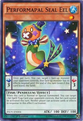 Performapal Seal Eel - INOV-EN004 - Common 1st Edition Invasion Vengeance 1st Edition Singles